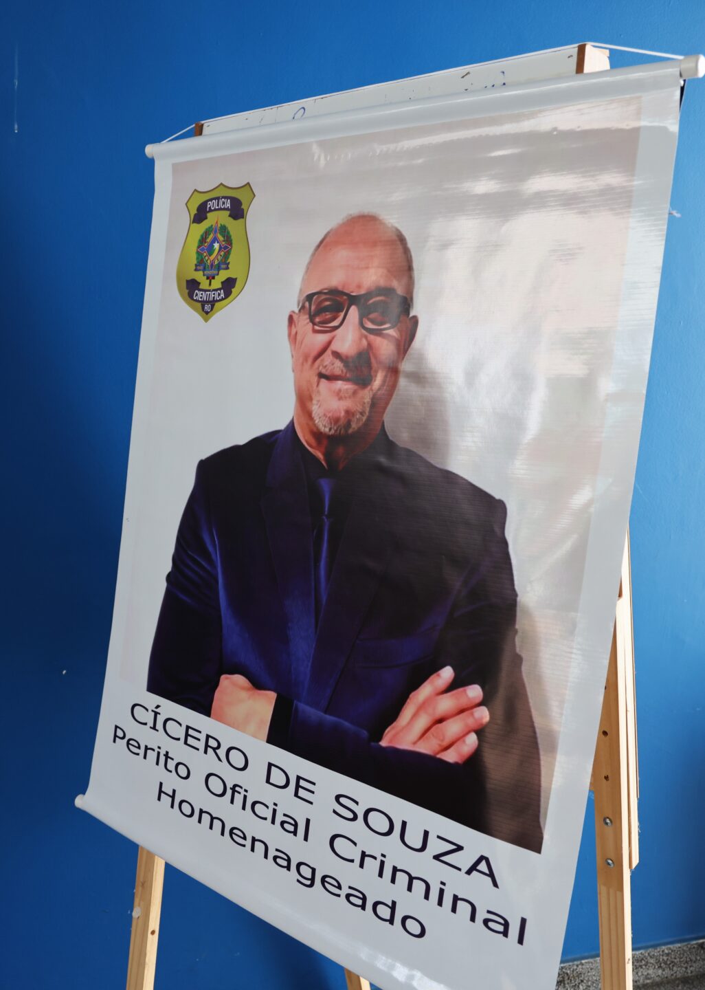 A Politec presta homenagem ao Perito Criminal Cícero de Souza, cujo trabalho fortaleceu a justiça e a segurança do Estado