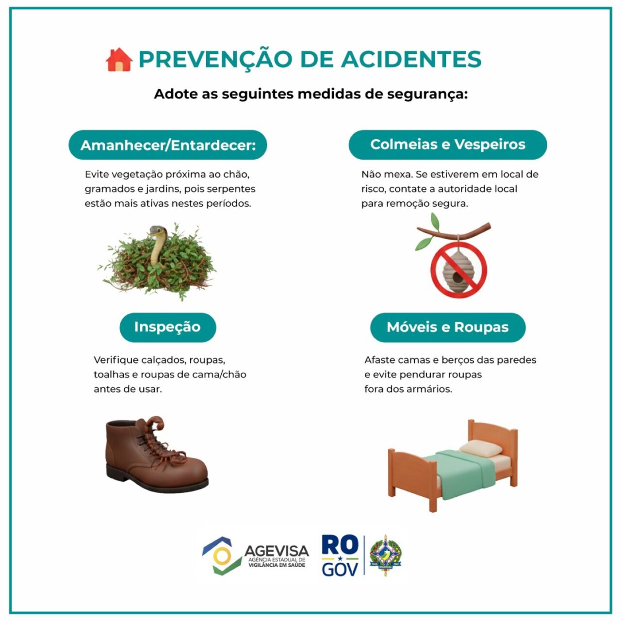 Ações educativas orientam prevenção de acidentes com animais peçonhentos