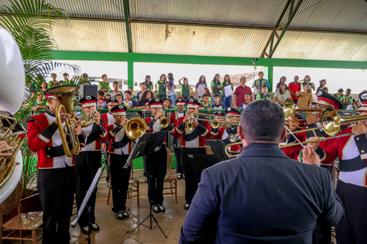 Cerimônia de abertura do Ano Letivo de Rondônia na Escola Flora Calheiros, em Porto Velho