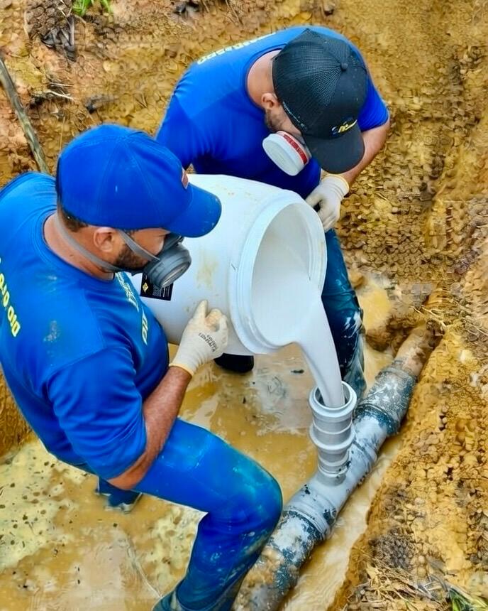 Processo de limpeza e descontaminação da rede