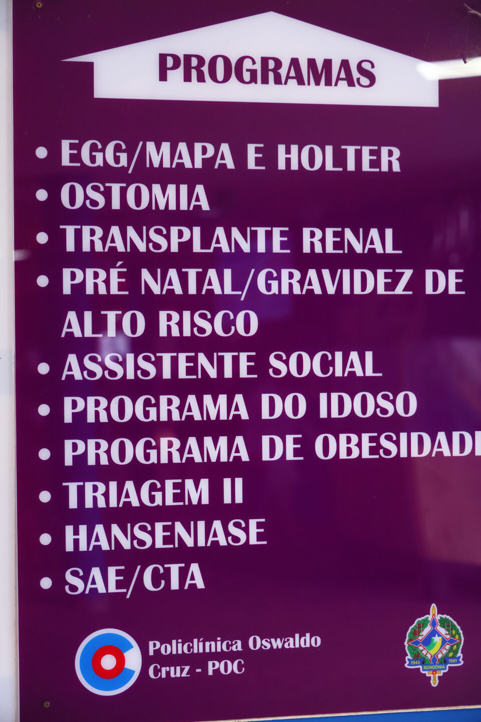 POC desenvolve vários programas, com equipes multiprofissionais