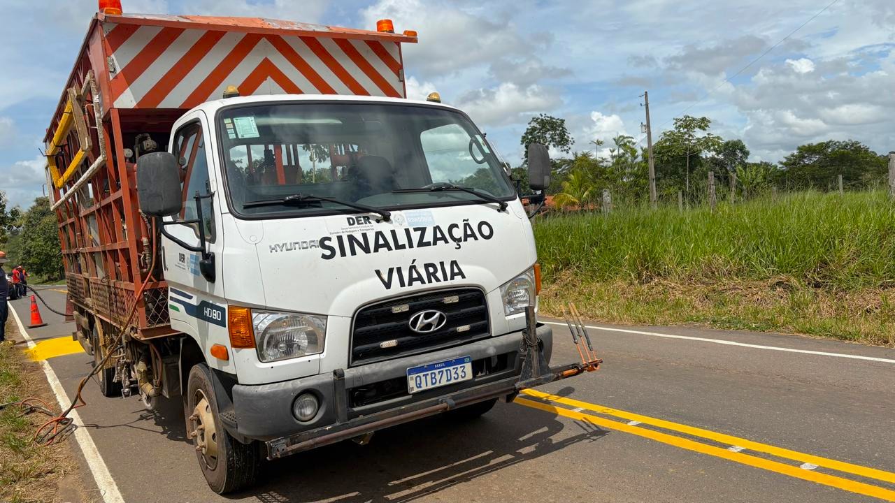 Manutenção e nova sinalização reforçam investimento do governo de RO na trafegabilidade entre as rodovias 486 e 133