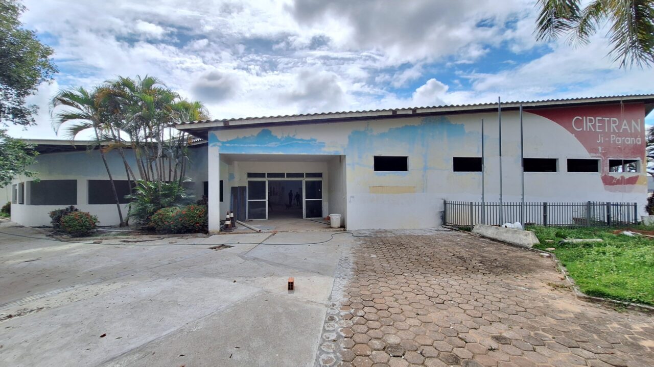 Obra da Ciretran de Ji-Paraná avança e reforça investimentos do governo de RO na modernização do atendimento