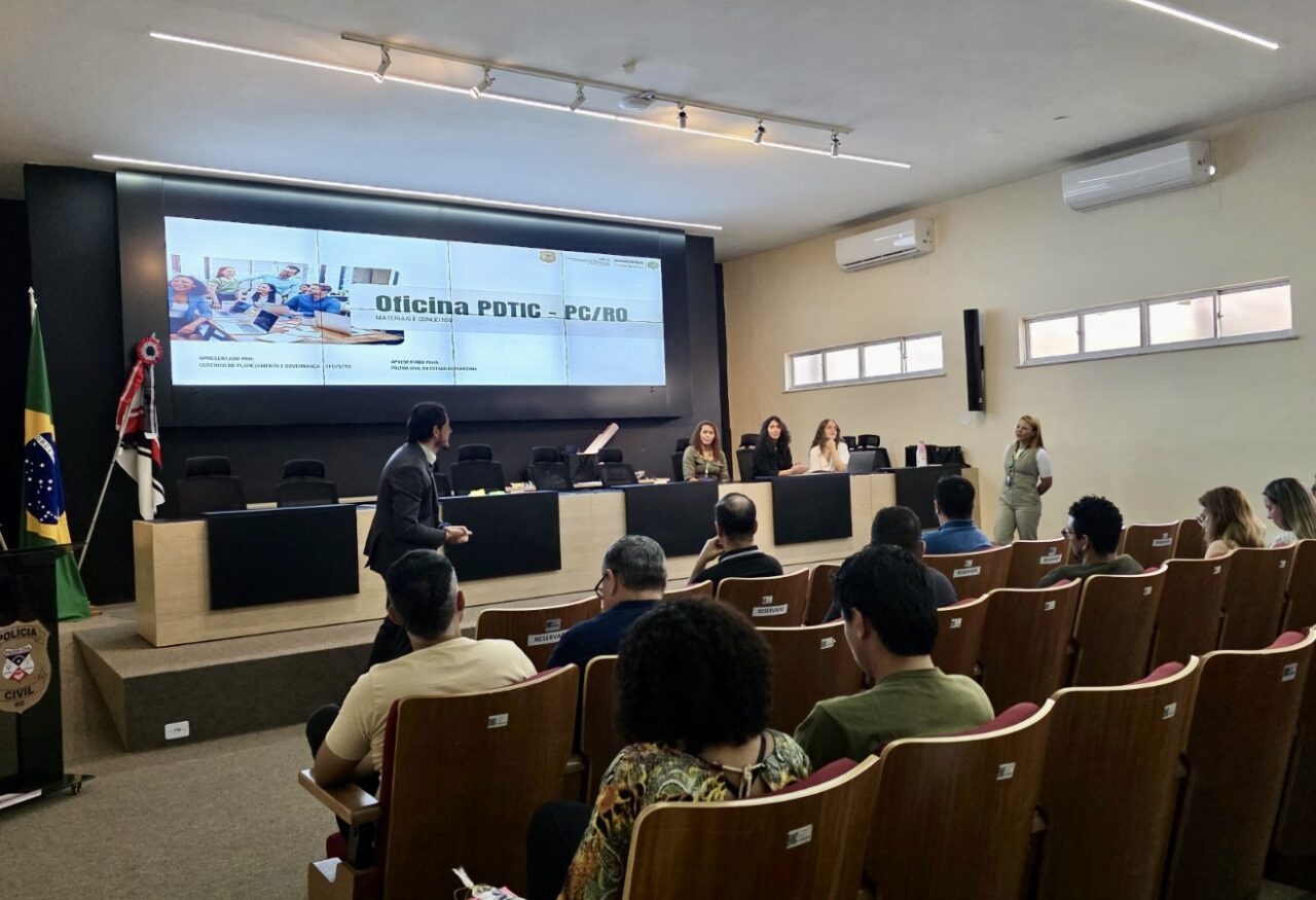 Oficinas para planejamento de tecnologia da Polícia Civil impulsionam modernização da segurança pública em Rondônia