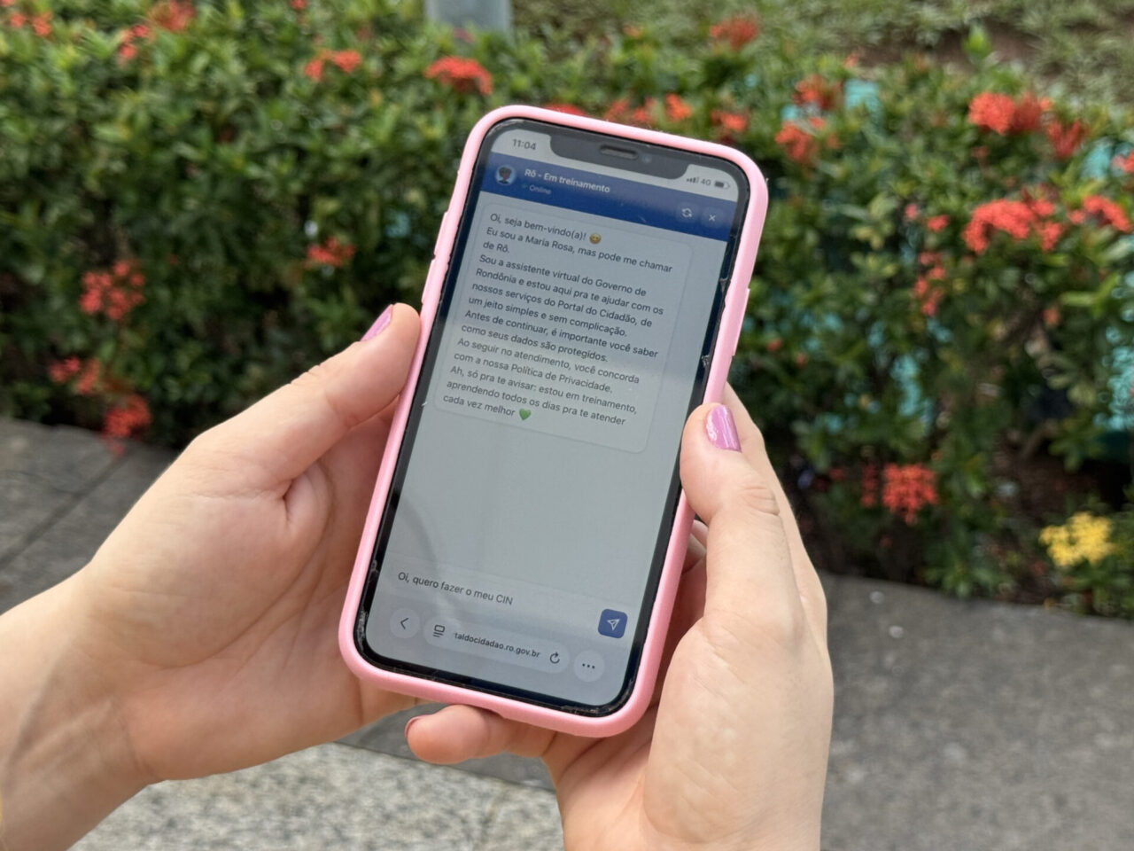 Assistente virtual “Rô” registra mais de 9 mil interações e amplia acesso aos serviços públicos digitais no estado