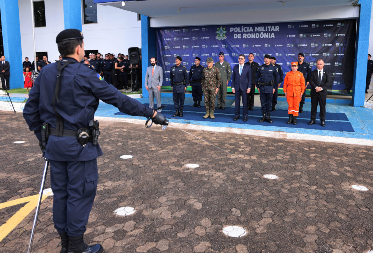 A cerimônia destacou o compromisso da Polícia Militar de Rondônia com a segurança pública