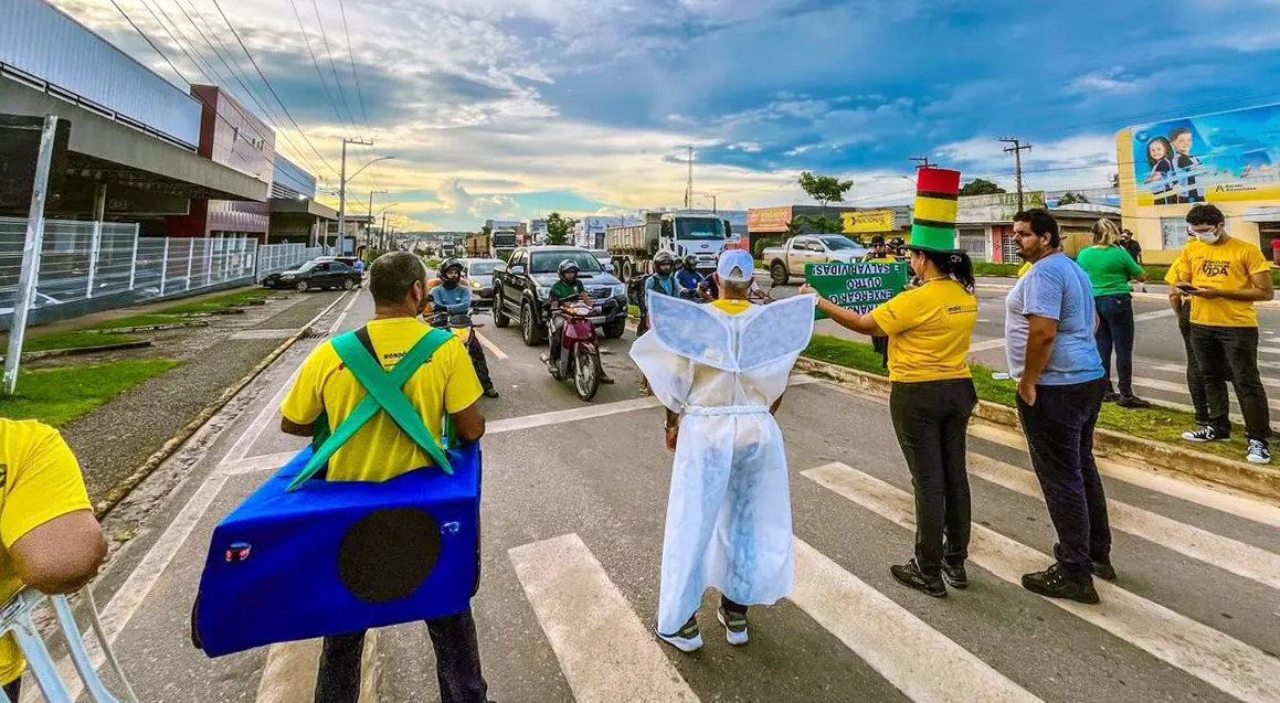 Oficina de Iniciação Dramática fortalece ações do Maio Amarelo em municípios de Rondônia