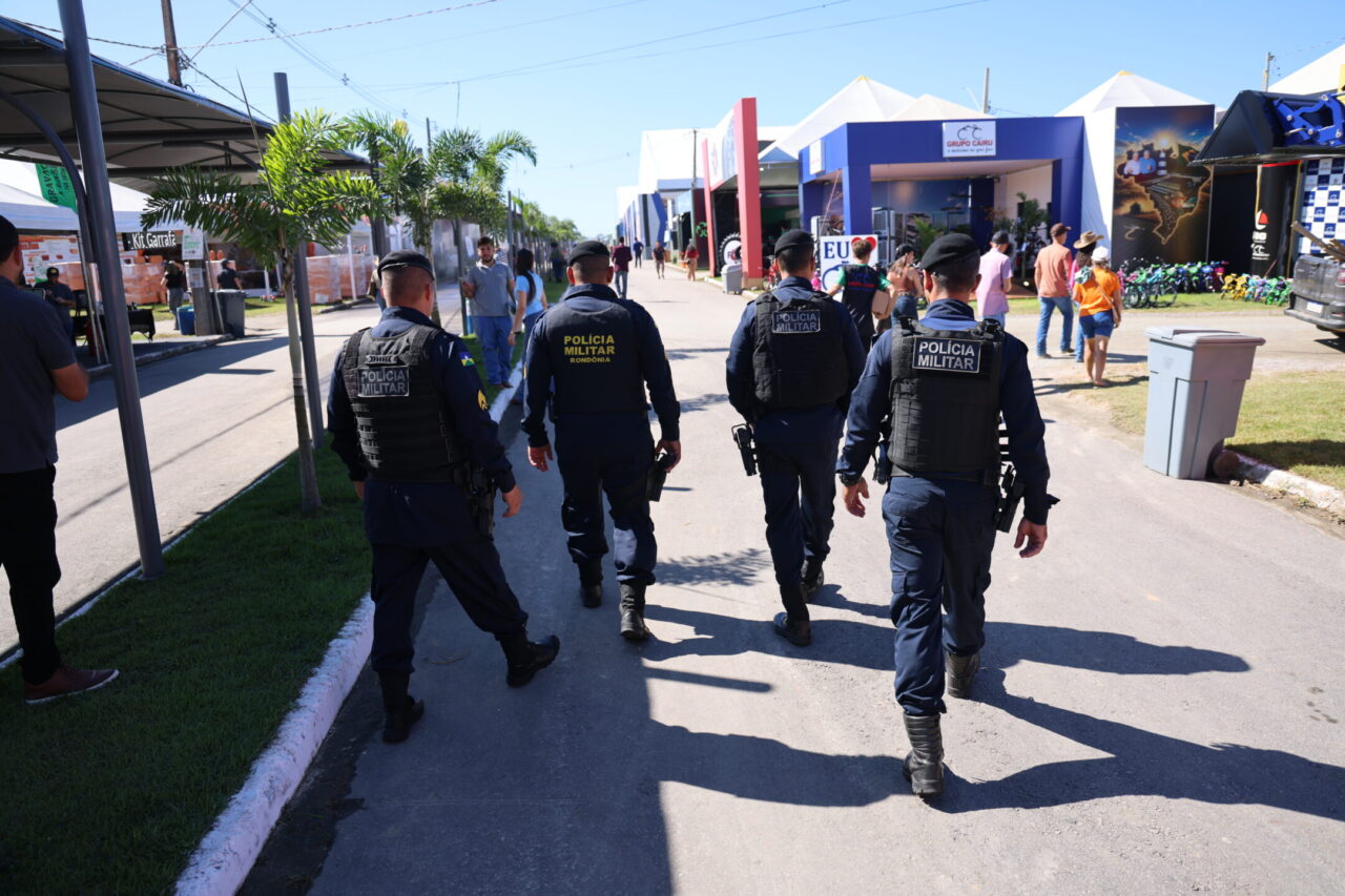 Policiamento garante maior segurança aos visitantes da maior feira agropecuária da Região Norte