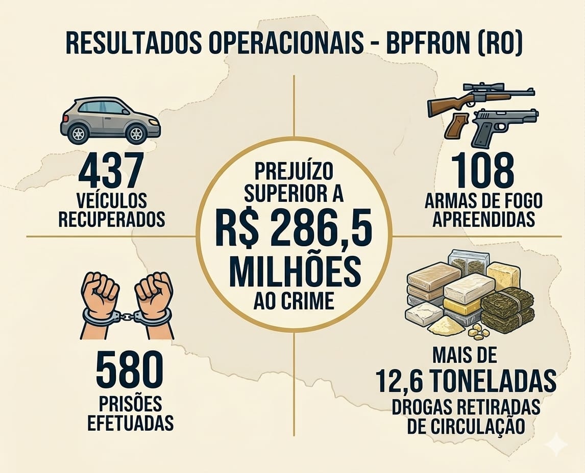 Ações ostensivas e repressivas em toda a faixa de fronteira