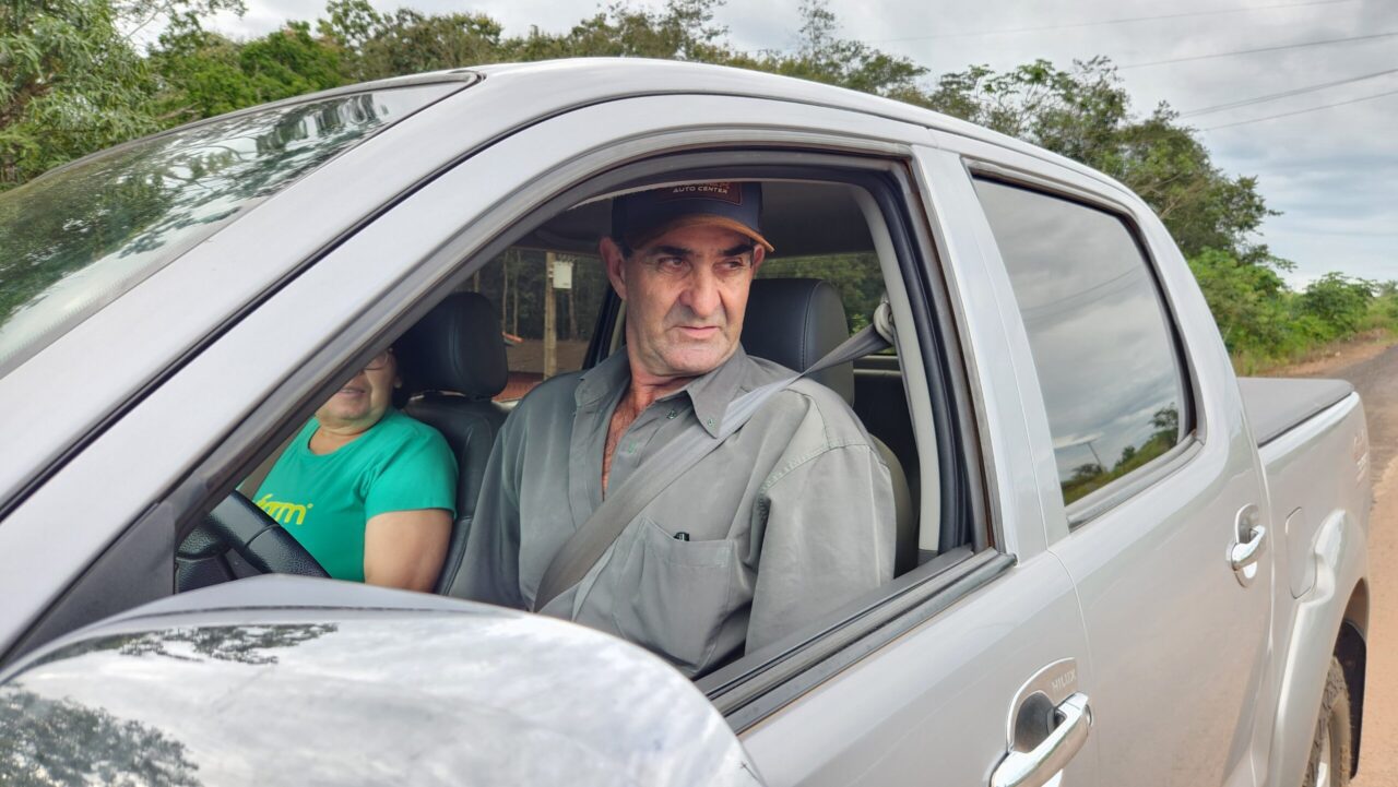 O agricultor Elias Alessi, afirmou estar feliz com resultado dos serviços