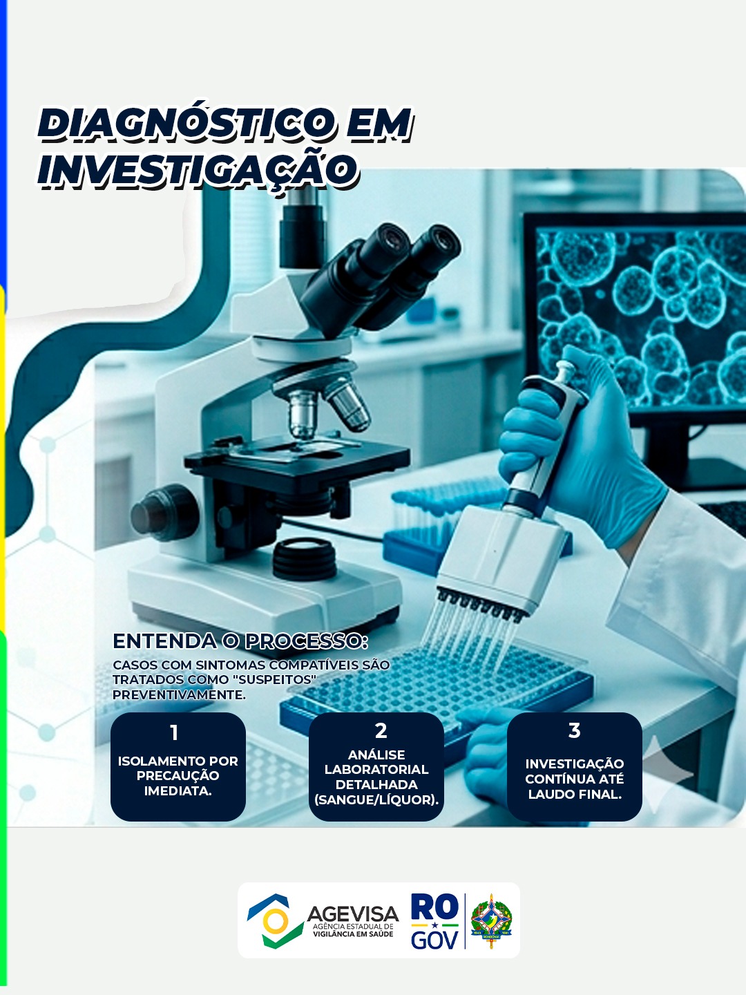 As medidas envolvem monitoramento diário, investigação laboratorial