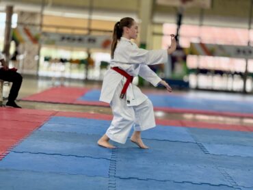 Estudante-atleta Maria Clara