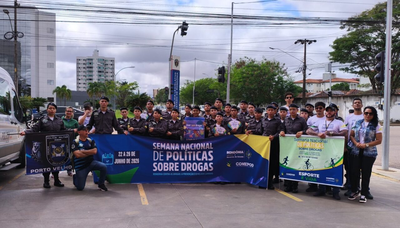 Pit Stop de conscientização da Semana de Políticas Públicas sobre Drogas conta com apoio da PM Mirim em Porto Velho