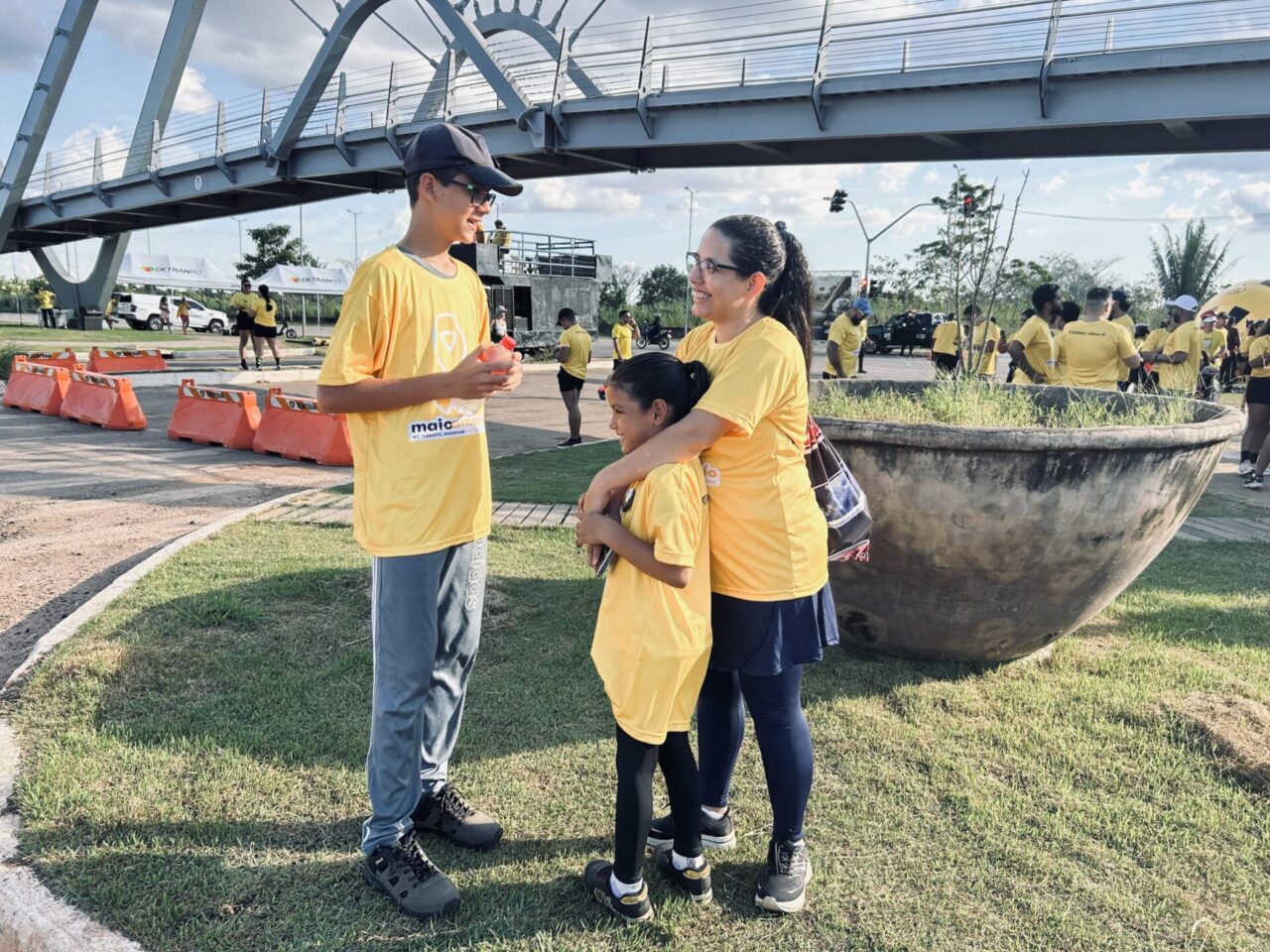 Mizael Silva Legal, de apenas 13 anos, mobilizou a família para participar do evento
