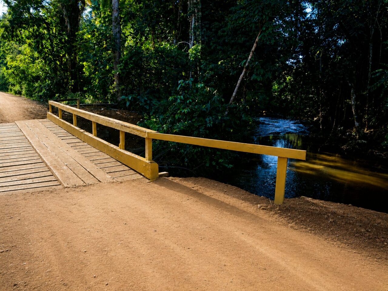 Ponte na RO-133 recebe melhorias em Machadinho D’Oeste, proporcionando mais segurança e condições de tráfego