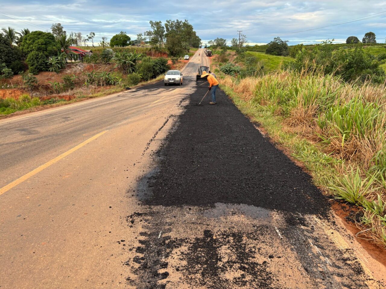 Manutenção da RO-481 é concluída pelo governo de RO e garante mais segurança e trafegabilidade viária
