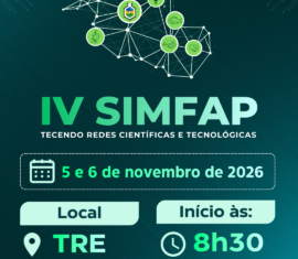 Banner oficial de divulgação do IV Simpósio FAPERO